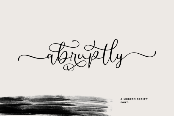 Abruptly: A Delicate Script Font for Web Design