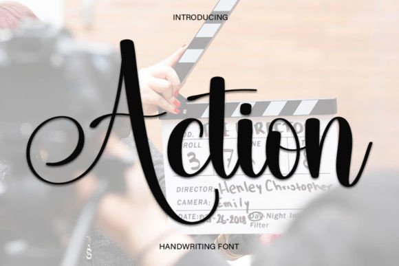 Action: A Friendly Handwritten Font for Web Design