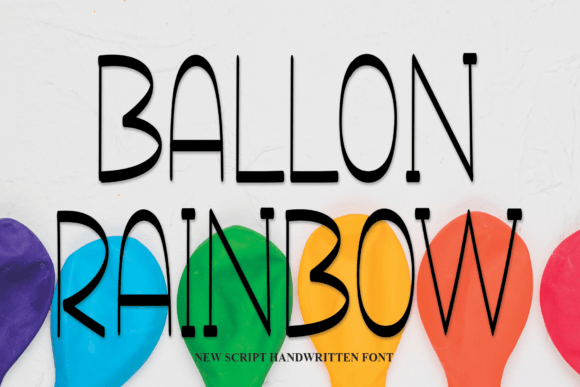 Ballon Rainbow: A Charming Handwritten Font for Editorial Design