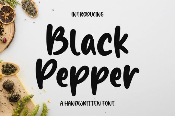 Black Pepper: A Handwritten Font for Charming Branding