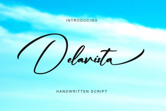 Delavista: A Handwritten Font for Elegant Campaigns