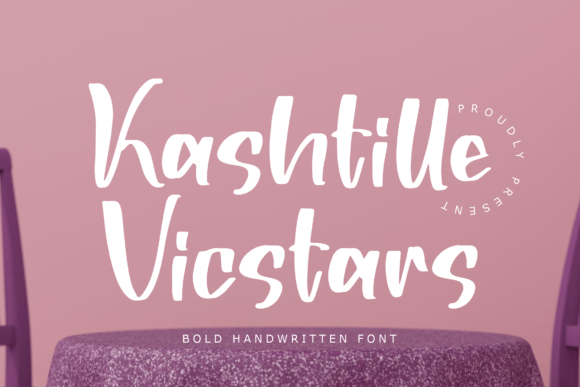 Discover Kashtille Vicstars: A Bold Handwritten Font for Editorial Design