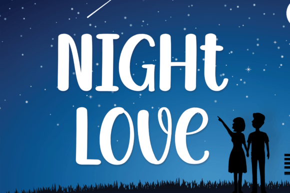 Discover Night Love: A Charming Handwritten Font for Editorial Design