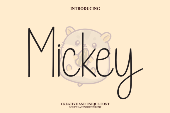 Discover the Charm of Mickey: A Sweet Script Font for Makers
