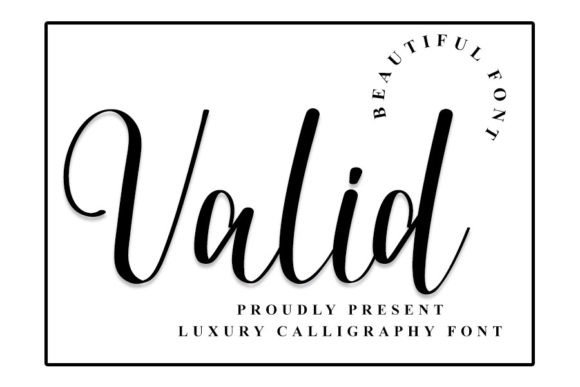 Discover the Elegance of Valid: A Handwritten Font for Designers