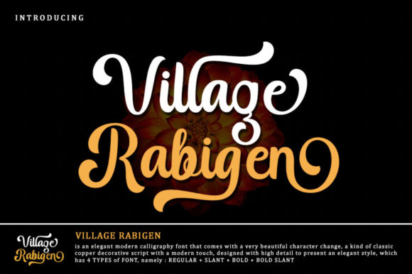 Discover the Elegance of Village Rabigen Font