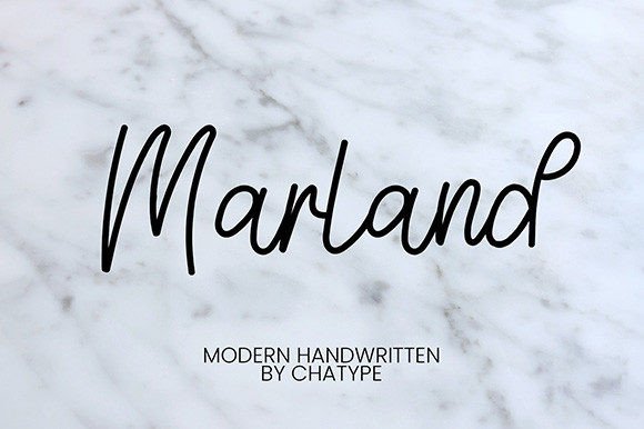 Elevate Your Brand with Marland: A Handwritten Font for Business