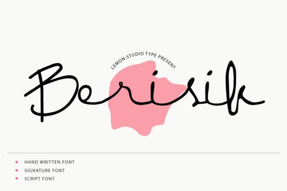 Enhance Your Brand with Berisik: A Signature-Style Script Font