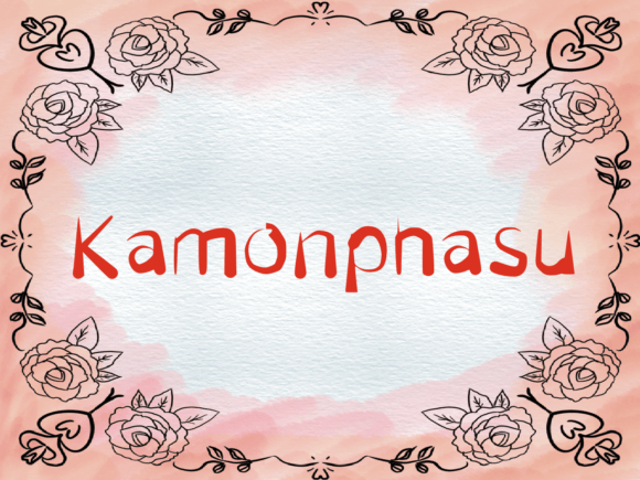 Enhance Your Brand with Kamonphasu: A Unique Handwritten Font