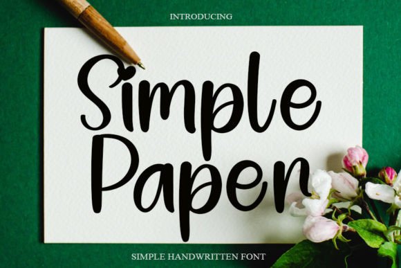 Enhance Your Brand with Simple Paper Font