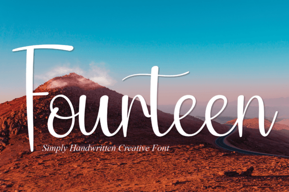 Fourteen: A Cursive and Elegant Handwritten Font for Web Design