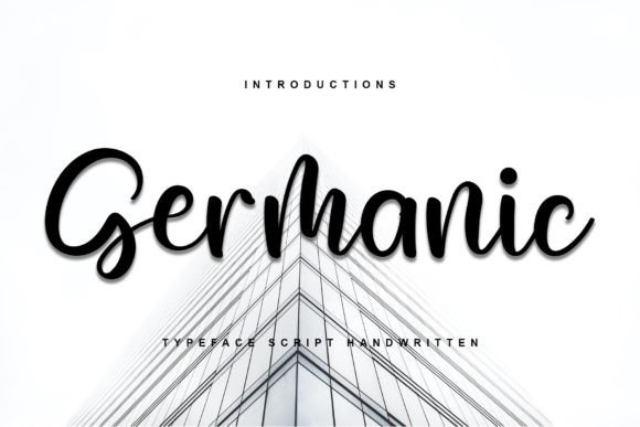 Germanic: A Handwritten Font for Elegant Web Design