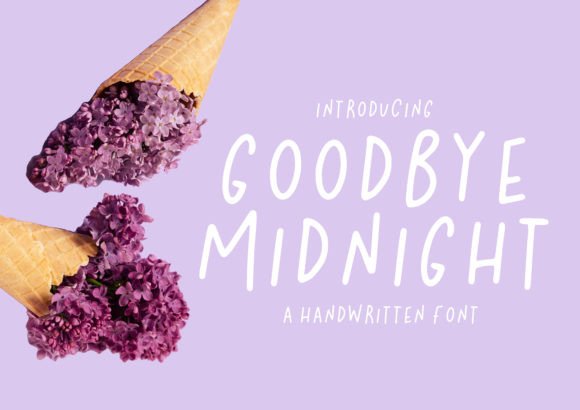 Goodbye Midnight: A Playful Handwritten Font for Web Design