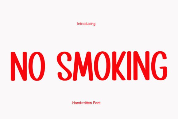 No Smoking: A Handwritten Font for Modern Web Design