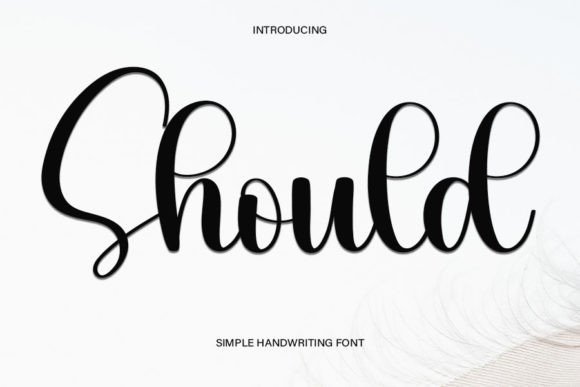 Should: A Friendly Handwritten Font for Creative Projects