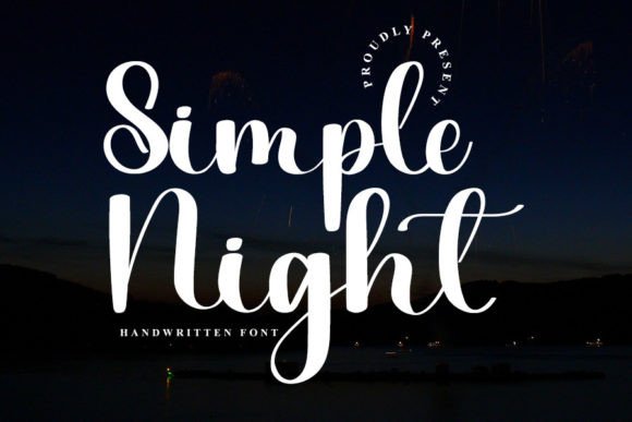 Simple Night: A Versatile Handwritten Font for Crafters
