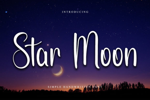 Star Moon: A Chic Handwritten Font for Elegant Campaigns