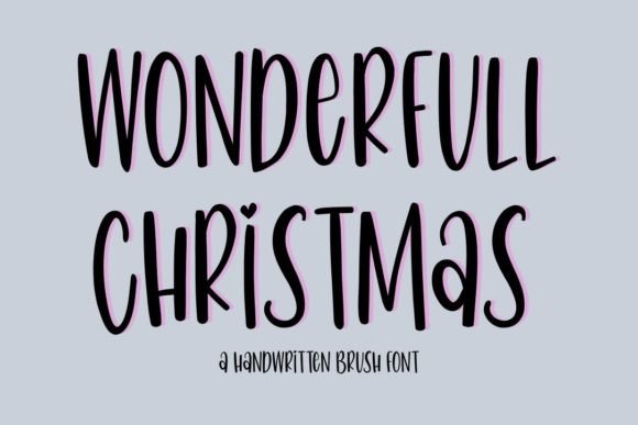 Wonderfull Christmas: A Charming Handwritten Font for Marketers