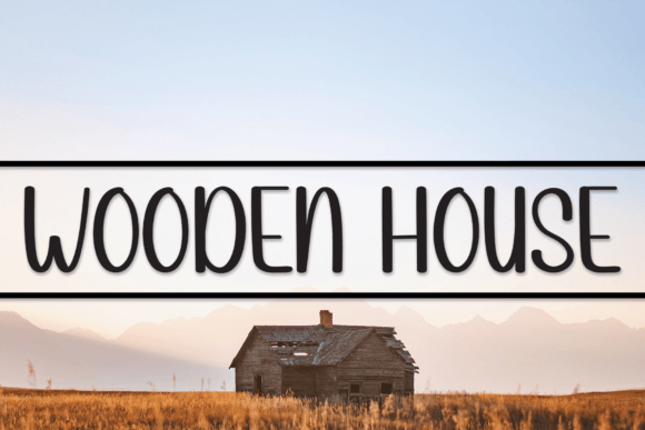 Wooden House: A Charming Handwritten Font for Creative Branding